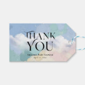 Dreamy Cloud Nine Pastel Bedankt Cadeaulabel (Voorkant (Horizontaal))