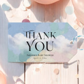 Dreamy Cloud Nine Pastel Bedankt Cadeaulabel