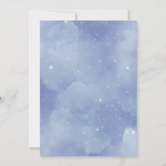 Dreamy Cloud Nine Vrijgezellenfeest Kaart (Achterkant)