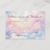 Dreamy Clouds Advies en Wensen Vrijgezellenfeest Informatiekaartje (Voorkant)