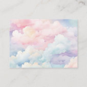 Dreamy Clouds boeken voor Baby Baby shower Informatiekaartje (Achterkant)