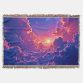 Dreamy Clouds: Celestial Sunset Magic Art Deken (Voorkant)