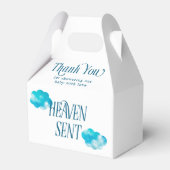 Dreamy Clouds Heaven heeft Boy Baby shower gestuur Bedankdoosjes (Voorkant Zijde)
