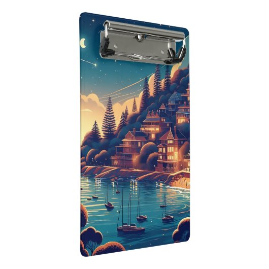 Dreamy Coastal Night Mini Klembord (Schuin)