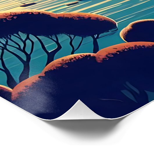 Dreamy Coastal Night Perfect Poster (Hoek)