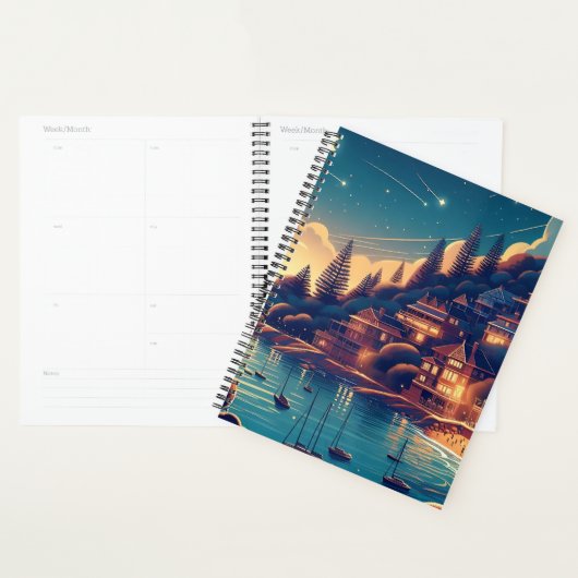 Dreamy Coastal Night Planner (Display)