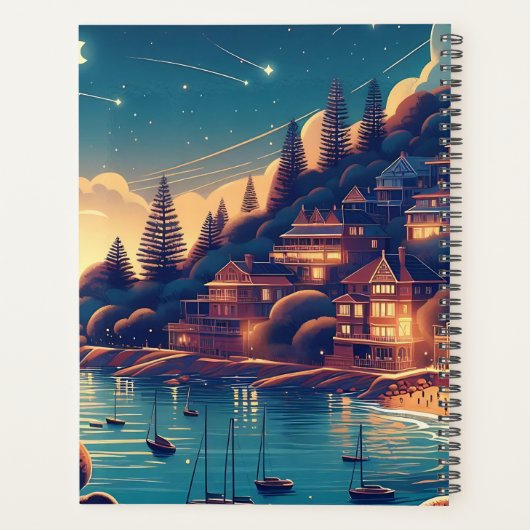 Dreamy Coastal Night Planner (Achterkant)
