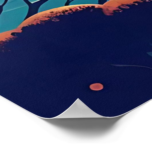 Dreamy Coastal Night Poster (Hoek)