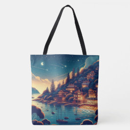 Dreamy Coastal Night Tote Bag