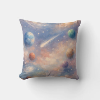 Dreamy Cosmic Pillow – Planets & Galaxies Kussen