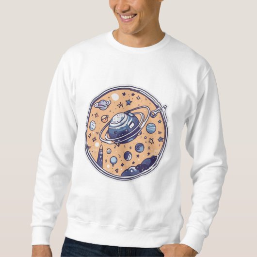 Dreamy Cosmic Sphere Sweatshirt (Voorkant)