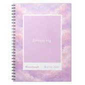 Dreamy Cotton Candy Cloudscape Block Quote Classic Notitieboek (Voorkant)