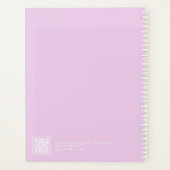 Dreamy Cotton Candy Cloudscape Block Quote Large Planner (Achterkant)