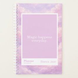 Dreamy Cotton Candy Cloudscape Block Quote Small Planner