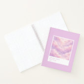 Dreamy Cotton Candy Cloudscape Photo Swatch Large Notitieboek (Binnen)