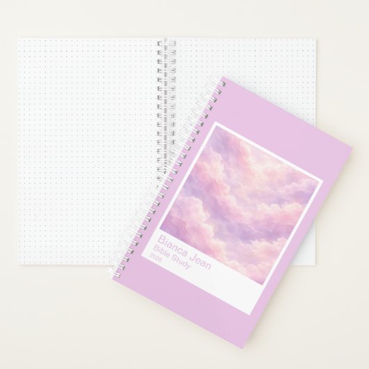 Dreamy Cotton Candy Cloudscape Photo Swatch Small Notitieboek (Binnen)