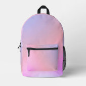 Dreamy Cotton Candy Pastel Gradient Bedrukte Rugzak (Voorkant)