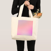 Dreamy Cotton Candy Pastel Gradient Grote Tote Bag (Voorkant (product))
