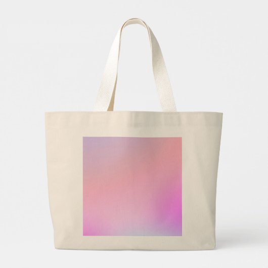 Dreamy Cotton Candy Pastel Gradient Grote Tote Bag (Achterkant)