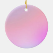 Dreamy Cotton Candy Pastel Gradient Keramisch Ornament (Achterkant)