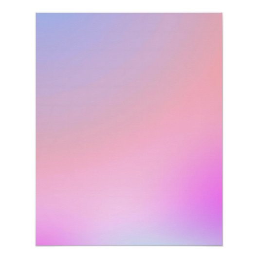 Dreamy Cotton Candy Pastel Gradient Perfect Poster (Voorkant)