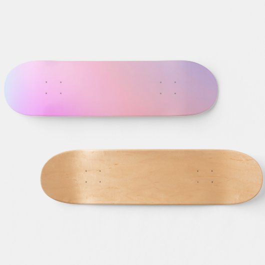 Dreamy Cotton Candy Pastel Gradient Persoonlijk Skateboard (Horizontaal)