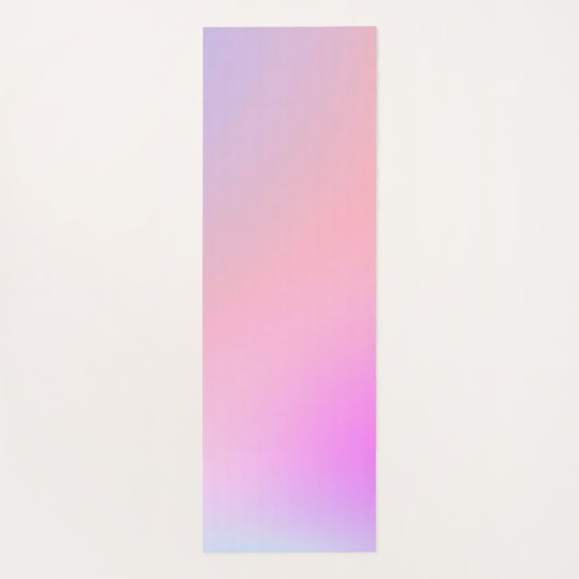 Dreamy Cotton Candy Pastel Gradient Yogamat (Achterkant)