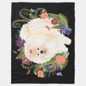 DREAMY CREAMY cream chow Fleece Deken (Voorkant)