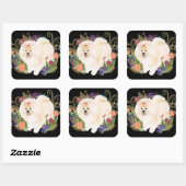 DREAMY CREAMY cream chow Vierkante Sticker (Vel)