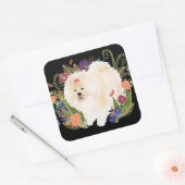 DREAMY CREAMY cream chow Vierkante Sticker (Envelop)