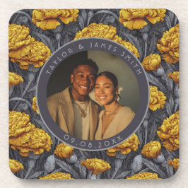 Dreamy Custom Carnation Flower Seasonal Wedding Bier Onderzetter