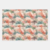 Dreamy Desert Bloom Abstract Collage Inpakpapier Vel (Voorkant 2)