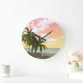 Dreamy Desert Island Wall Clock Grote Klok (Huis)