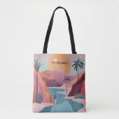 Dreamy Desert Oasis Canvas tas (Voorkant)