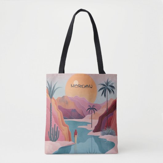 Dreamy Desert Oasis Canvas tas (Voorkant)