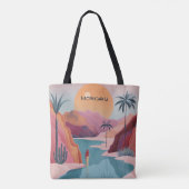 Dreamy Desert Oasis Canvas tas (Achterkant)