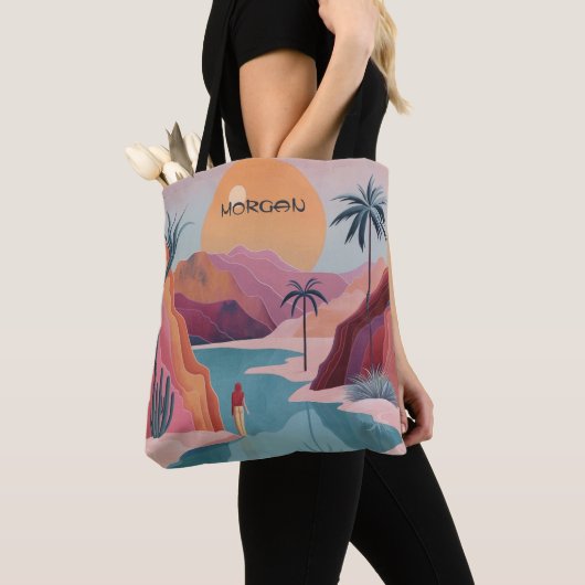 Dreamy Desert Oasis Canvas tas (Dichtbij)