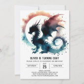 Dreamy Dragon Birthday DIY Kaart (Voorkant)