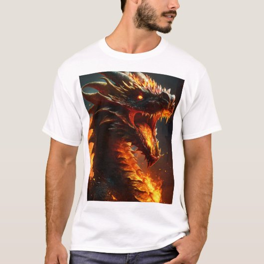 Dreamy Dragon Waterverf T-shirt (Voorkant)
