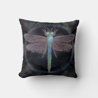 Dreamy Dragonfly “Messenger of Quantum Flight” Kussen