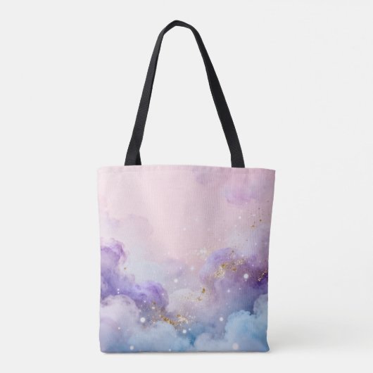 Dreamy Eastern Clouds - Mystical Pastel Tote Bag (Achterkant)