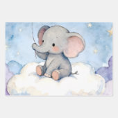 Dreamy elephant and stars luxury wrapping paper (Voorkant 3)