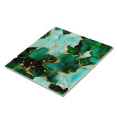 Dreamy Emerald inks and Gold Tegeltje (Zijkant)