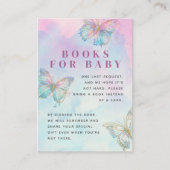 Dreamy Enchanted Butterfly Books voor Baby Informatiekaartje (Voorkant)