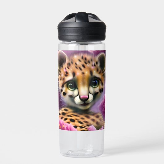 Dreamy Eyed Baby Cheetah Waterfles (Voorkant)