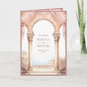 Dreamy Fairytale Palace Dusty Rose QR Code Wedding (Voorkant)