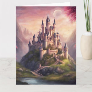 Dreamy Fantasy Castle kunstwerk Kaart
