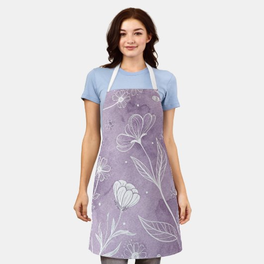 Dreamy Floral Apron – Cook with Art & Soul Schort (Gedragen)