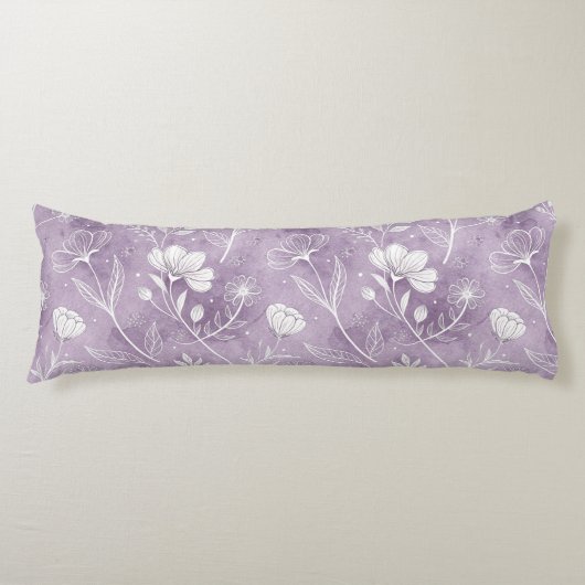 Dreamy Floral Botanical Body Pillow Lichaamskussen (Voorkant)