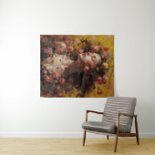 Dreamy Floral Goddess – Romantic Tapestry Wall Art Wandkleed (In Situ (horizontaal))